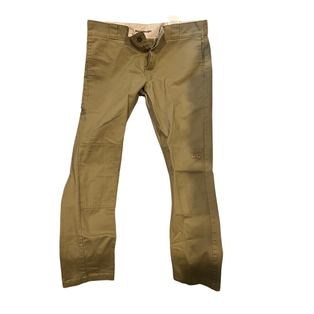 Dickies Skinny Straight Beige Chino Pants Mens 34x32